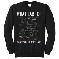 What part of don't you understand for math teacher Sweatshirt