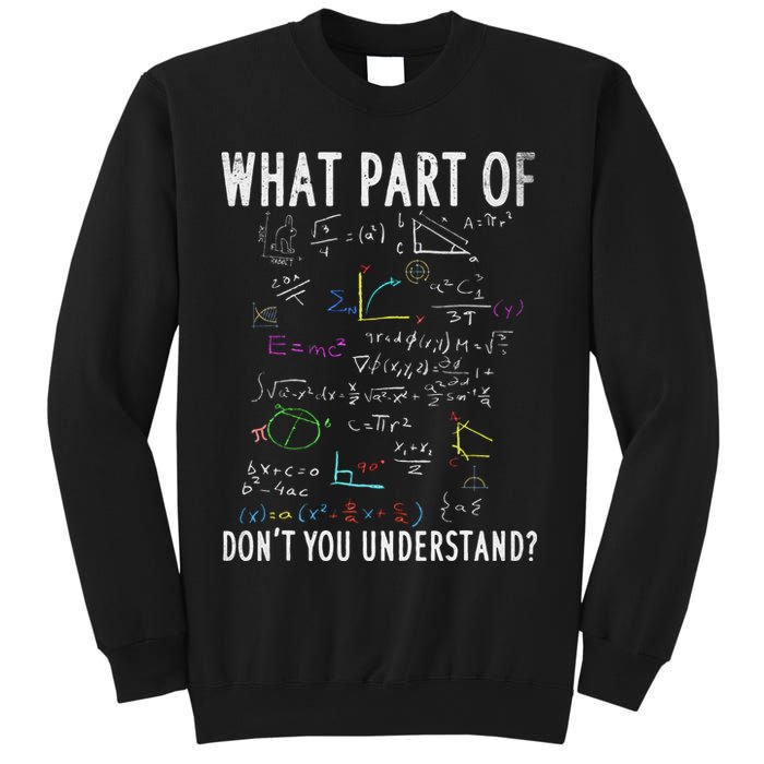 What part of don't you understand for math teacher Sweatshirt