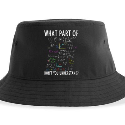 What part of don't you understand for math teacher Sustainable Bucket Hat