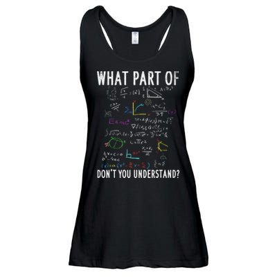 What part of don't you understand for math teacher Ladies Essential Flowy Tank