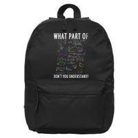 What part of don't you understand for math teacher 16 in Basic Backpack