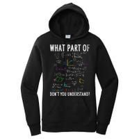 What part of don't you understand for math teacher Women's Pullover Hoodie