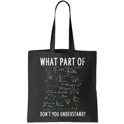What part of don't you understand for math teacher Bag