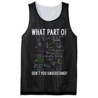 What part of don't you understand for math teacher Mesh Reversible Basketball Jersey Tank