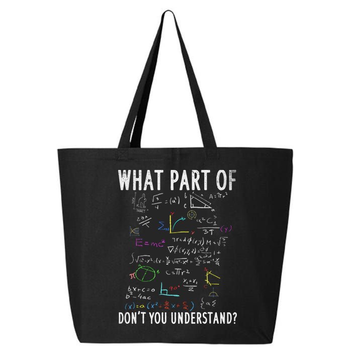 What part of don't you understand for math teacher 25L Jumbo Tote