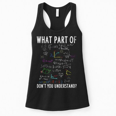 What part of don't you understand for math teacher Womens Tank Top