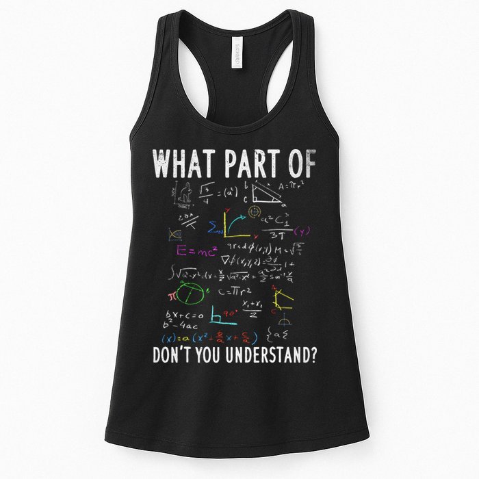 What part of don't you understand for math teacher Womens Tank Top