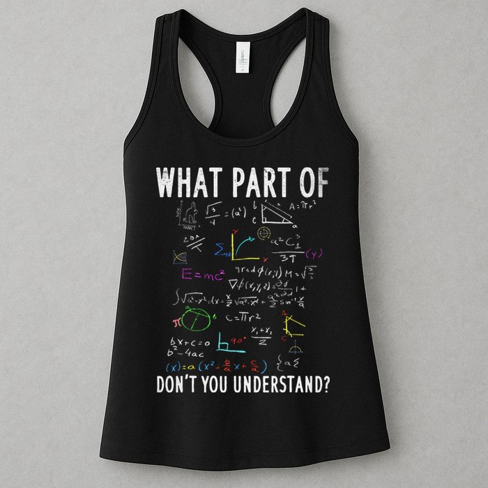 What part of don't you understand for math teacher Womens Tank Top