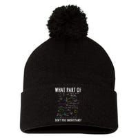 What part of don't you understand for math teacher Pom Pom 12in Knit Beanie