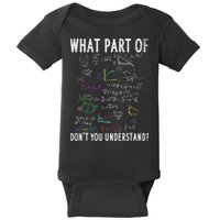 What part of don't you understand for math teacher Baby Bodysuit