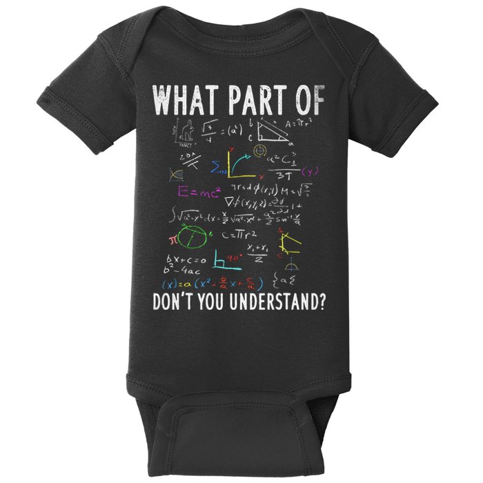 What part of don't you understand for math teacher Baby Bodysuit
