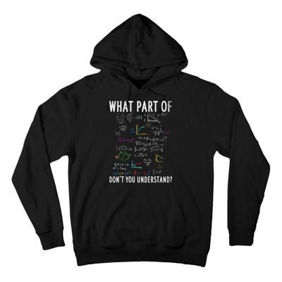 What part of don't you understand for math teacher Tall Hoodie