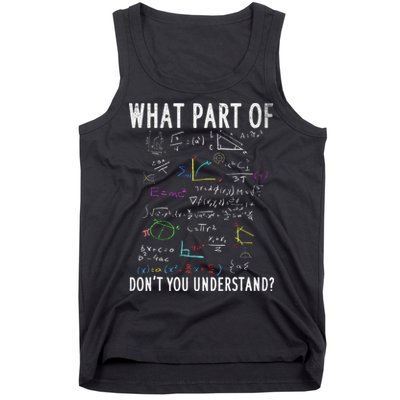 What part of don't you understand for math teacher Tank Top