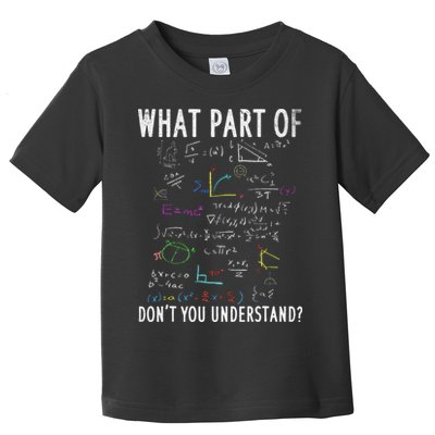 What part of don't you understand for math teacher Toddler T-Shirt