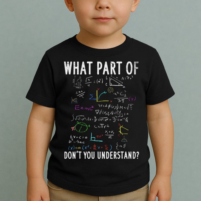 What part of don't you understand for math teacher Toddler T-Shirt