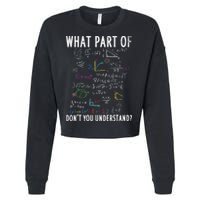 What part of don't you understand for math teacher Cropped Pullover Crew