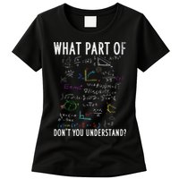 What part of don't you understand for math teacher Womens T-Shirt