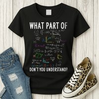 What part of don't you understand for math teacher Womens T-Shirt
