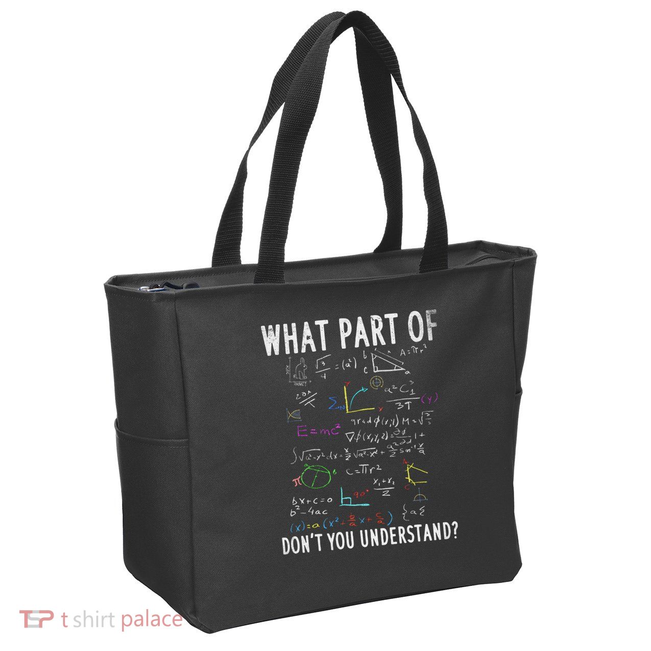 What part of don't you understand for math teacher Zip Tote Bag