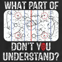 What Part Of Dont You Understand Funny Hockey Mom Dad Coach Adult Drive Performance Visor