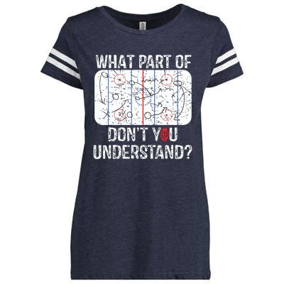 What Part Of Dont You Understand Funny Hockey Mom Dad Coach Enza Ladies Jersey Football T-Shirt