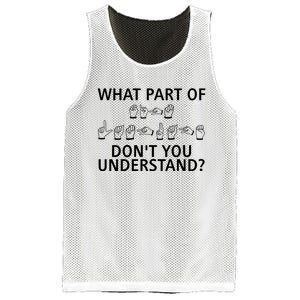 What Part Of Don’T You Understand Mesh Reversible Basketball Jersey Tank