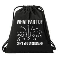 What Part Of Football Dont You Understand Funny Drawstring Bag