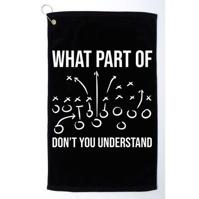 What Part Of Football Dont You Understand Funny Golf Towel
