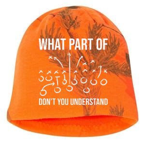 What Part Of Football Dont You Understand Funny Kati - Camo Knit Beanie