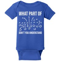 What Part Of Football Dont You Understand Funny Baby Bodysuit