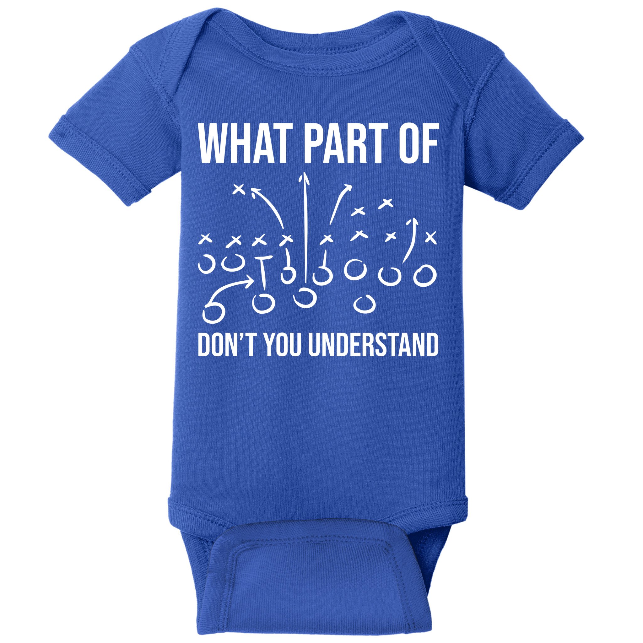 What Part Of Football Dont You Understand Funny Baby Bodysuit