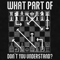 What Part Of Don't You Understand Funny Chess Ladies PosiCharge Tri-Blend Wicking Tank