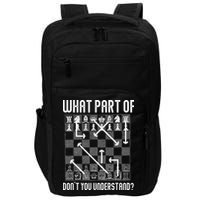 What Part Of Don't You Understand Funny Chess Impact Tech Backpack