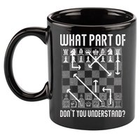 What Part Of Don't You Understand Funny Chess 11oz C Handle Ceramic Mug