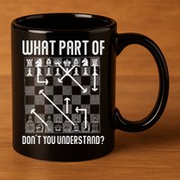 What Part Of Don't You Understand Funny Chess 11oz C Handle Ceramic Mug