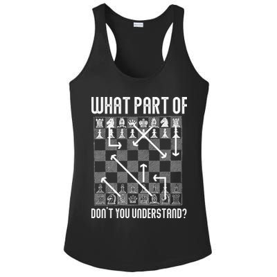 What Part Of Don't You Understand Funny Chess Ladies PosiCharge Competitor Racerback Tank