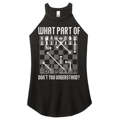 What Part Of Don't You Understand Funny Chess Women's Perfect Tri Rocker Tank