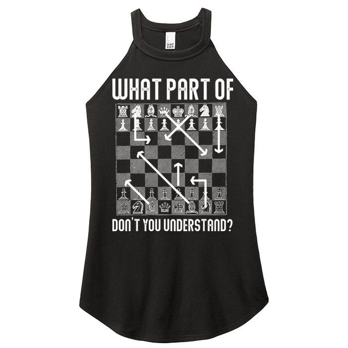 What Part Of Don't You Understand Funny Chess Women's Perfect Tri Rocker Tank