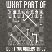 What Part Of Don't You Understand Funny Chess Cotton Canvas Backpack
