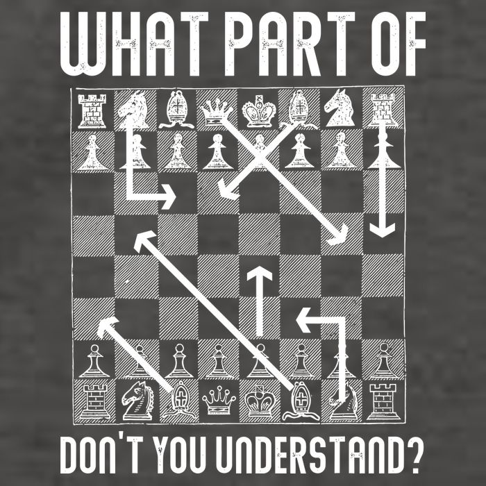 What Part Of Don't You Understand Funny Chess Vector Backpack
