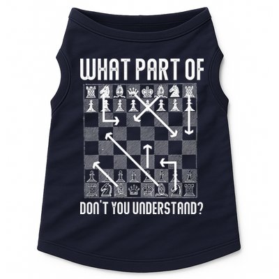 What Part Of Don't You Understand Funny Chess Doggie Tank