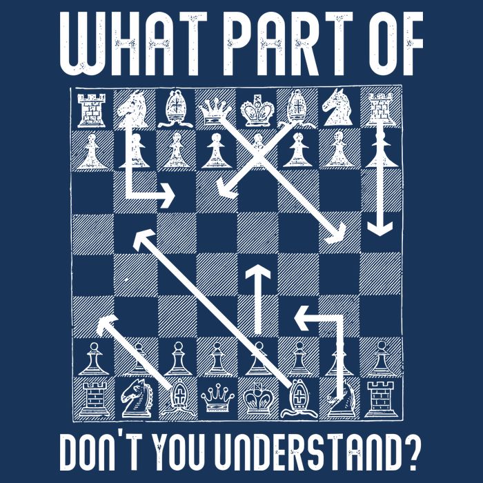 What Part Of Don't You Understand Funny Chess 16 in Basic Backpack