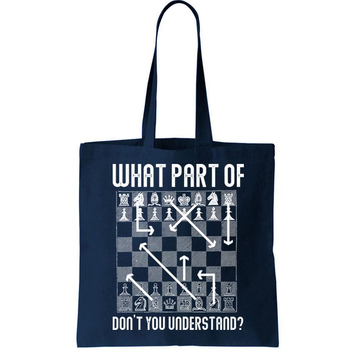 What Part Of Don't You Understand Funny Chess Bag