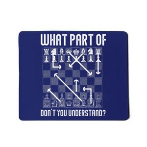 What Part Of Don't You Understand Funny Chess Mousepad