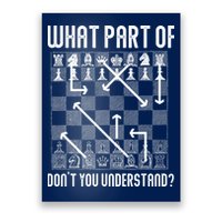 What Part Of Don't You Understand Funny Chess Poster