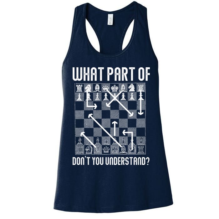 What Part Of Don't You Understand Funny Chess Womens Tank Top