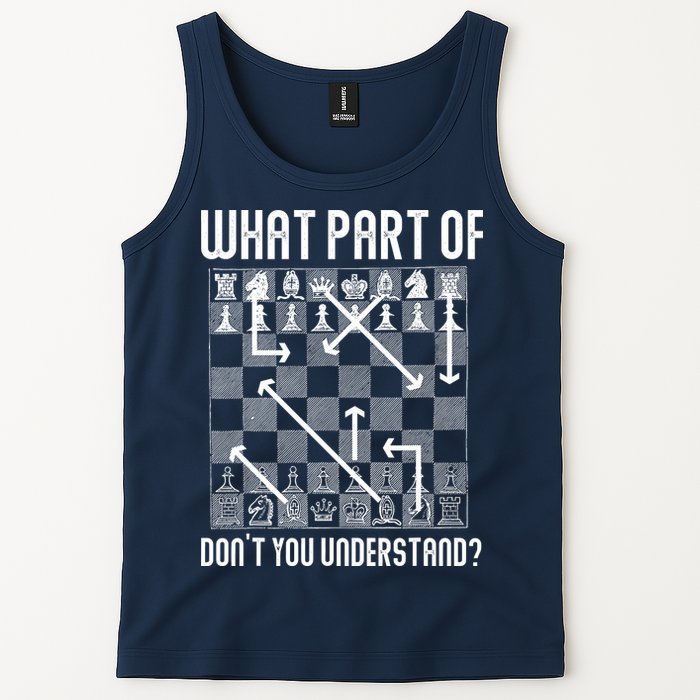 What Part Of Don't You Understand Funny Chess Tank Top