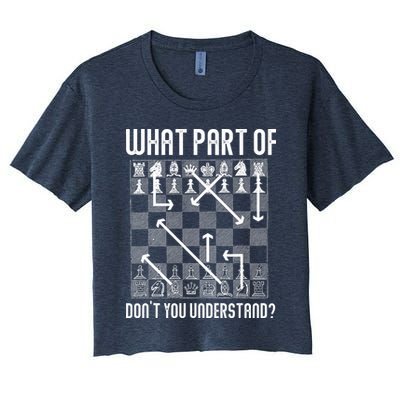 What Part Of Don't You Understand Funny Chess Crop Top