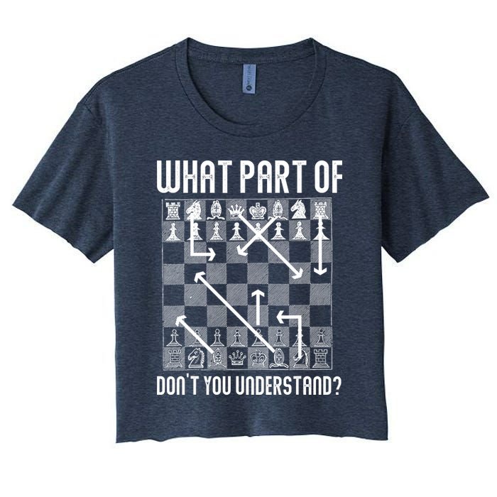 What Part Of Don't You Understand Funny Chess Crop Top