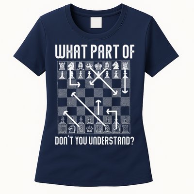 What Part Of Don't You Understand Funny Chess Womens T-Shirt